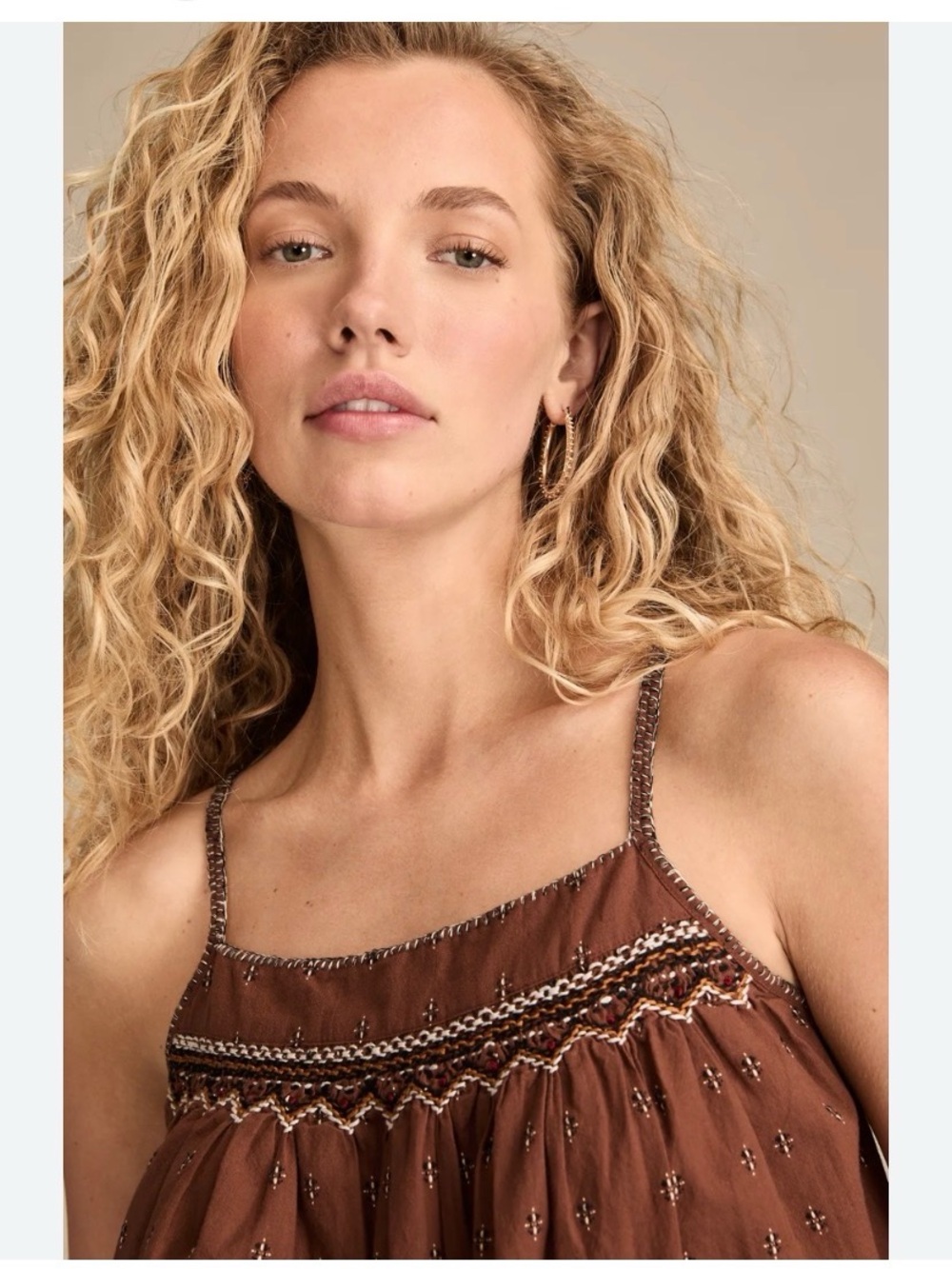 Lucky Brand Embroidered Top - Picture 2 of 10